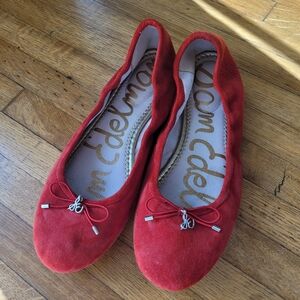 Sam Edelman Red Felicia Ballet Flats